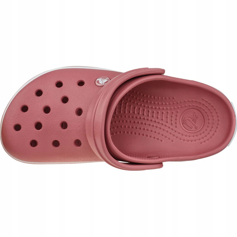 Crocs Crocband 11016-6PH scarpe bianca rosa 2