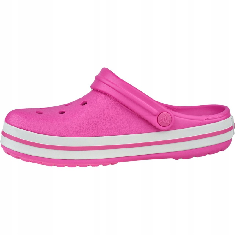 Crocs Crocband 11016-6QR scarpe bianca rosa 1