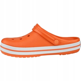 Crocs Crocband 11016-846 scarpe bianca arancia 1
