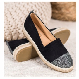Seastar Espadrillas Con Glitter nero 2
