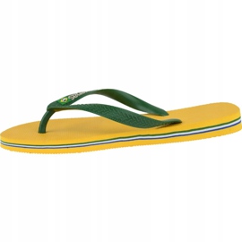 Havaianas Brasil Logo M 4110850-1652 infradito verde giallo 1