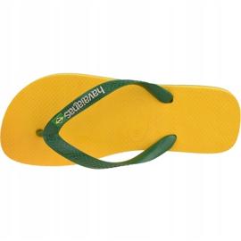 Havaianas Brasil Logo M 4110850-1652 infradito verde giallo 2
