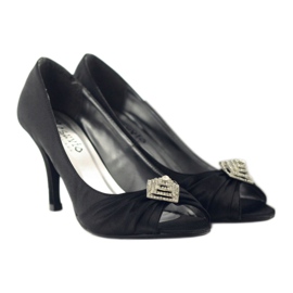 Décolleté con decoro argento McArthur 05-bk nero 5