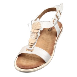 Evento sandali donna argento 20SD14 2067 bianco grigio 5