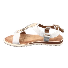 Evento sandali donna argento 20SD14 2067 bianco grigio 4