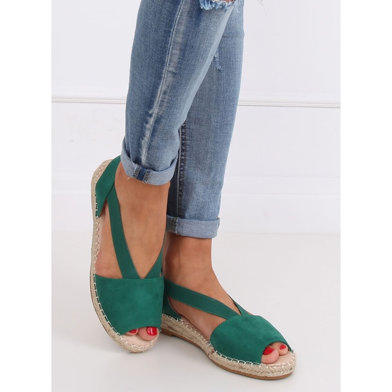 Espadrillas verdi da donna 0M815 Green verde 1