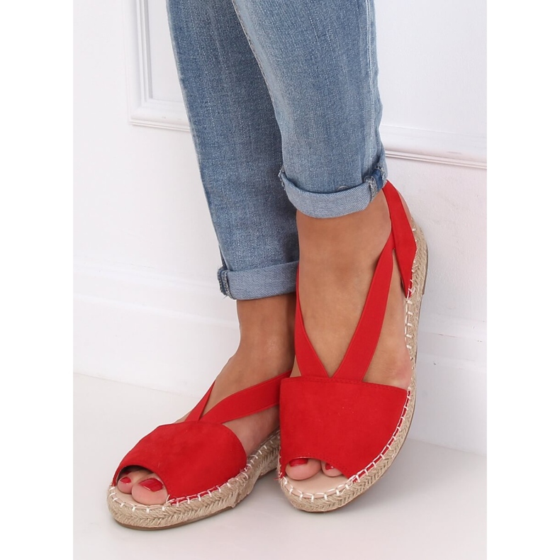 Espadrillas da donna rosse 0M815 Red rosso 2