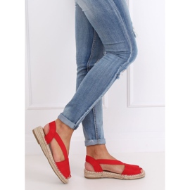 Espadrillas da donna rosse 0M815 Red rosso 1