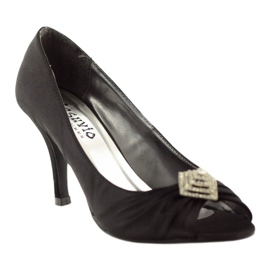 Décolleté con decoro argento McArthur 05-bk nero 1