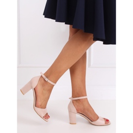 Sandali tacchi alti beige 88-395 Nude 2