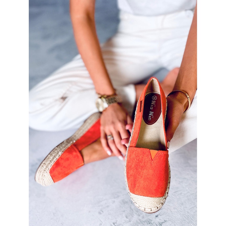 Espadrillas classiche arancioni 99-23A Arancione arancia 2