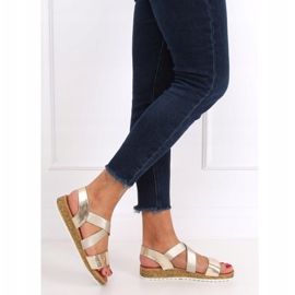 AM042 Sandali oro donna oro d'oro 1