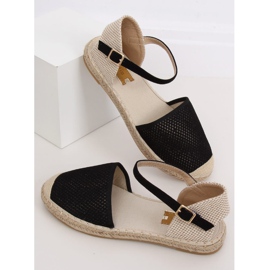 Espadrillas da donna nere MB-64119 Black nero 1