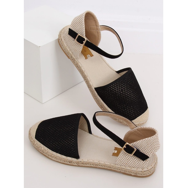 Espadrillas da donna nere MB-64119 Black nero 1