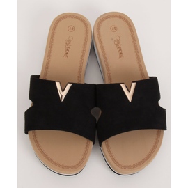 Pantofole nere da donna nere G-5035 Black nero 2