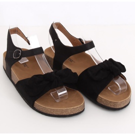 Sandali neri da donna TL8-2 Black nero 1