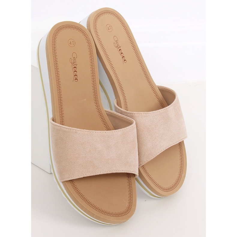 Pantofole da donna beige G-5036 Beige 2
