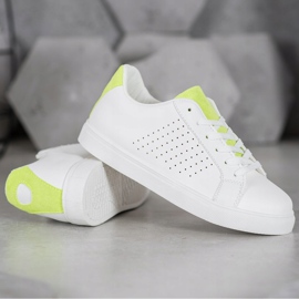 SHELOVET Scarpe Bianche Con Inserti In Pelle Scamosciata bianco 1