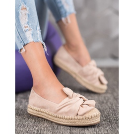 Seastar Espadrillas in pelle scamosciata sulla piattaforma marrone 1