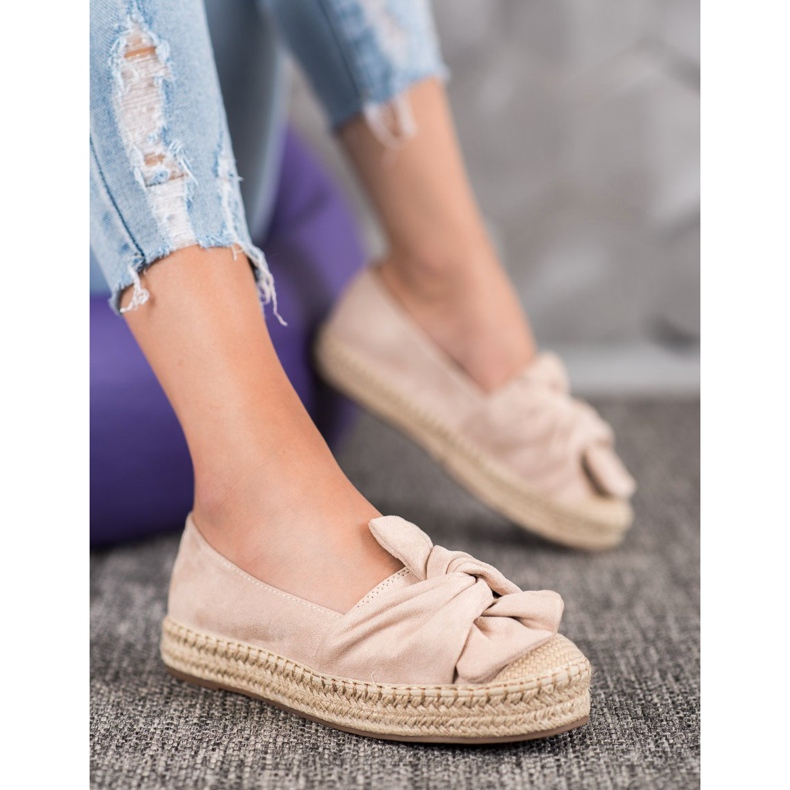 Seastar Espadrillas in pelle scamosciata sulla piattaforma marrone 1