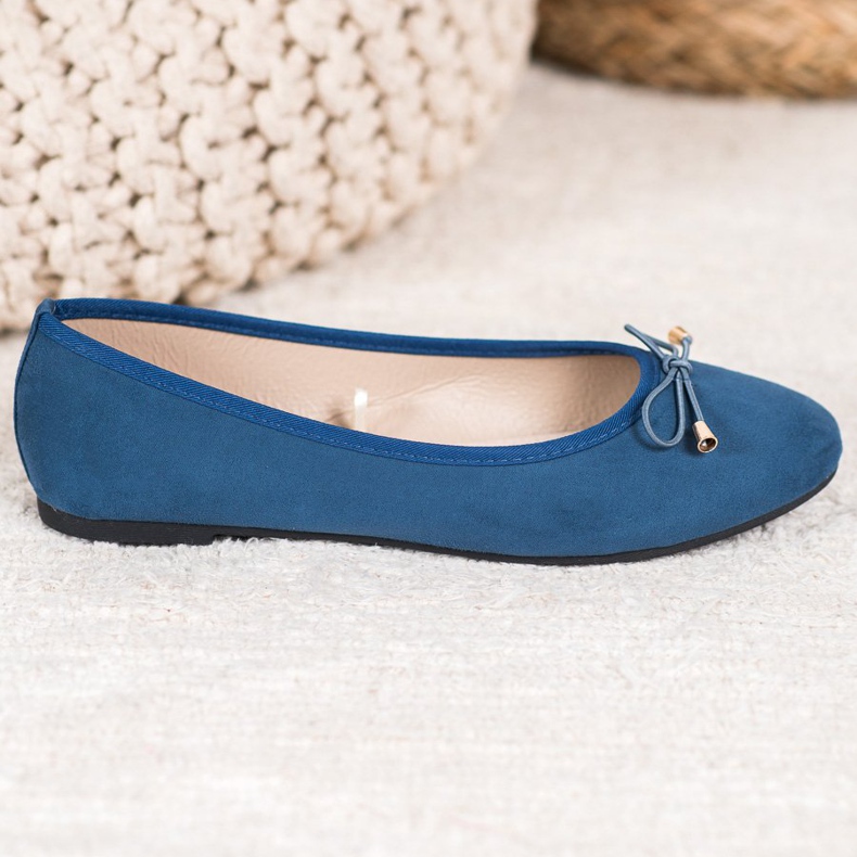 SHELOVET Ballerine casual blu 2
