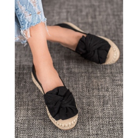 Seastar Espadrillas in pelle scamosciata sulla piattaforma nero 1