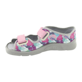 Scarpe per bambini Befado 969X149 rosa grigio multicolore 2