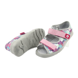 Scarpe per bambini Befado 969X149 rosa grigio multicolore 4