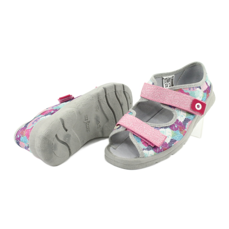 Scarpe per bambini Befado 969X149 rosa grigio multicolore 4
