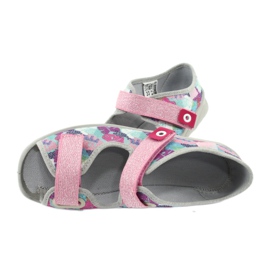Scarpe per bambini Befado 969X149 rosa grigio multicolore 5