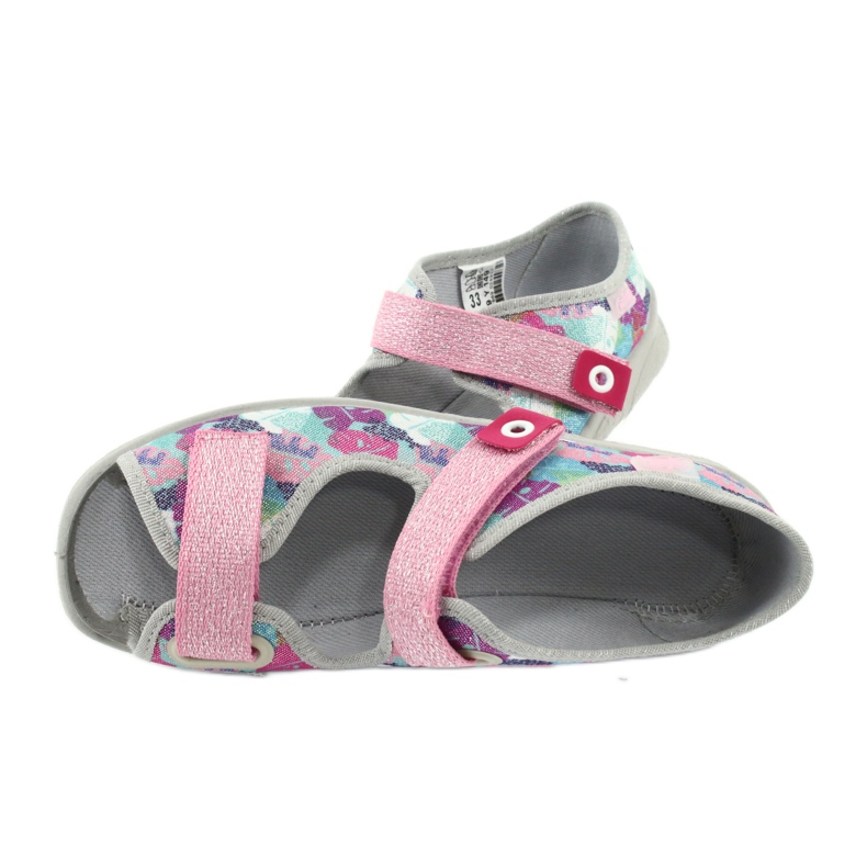 Scarpe per bambini Befado 969X149 rosa grigio multicolore 5