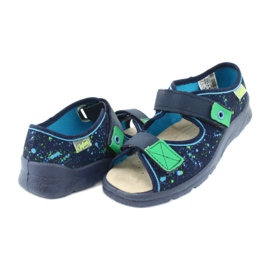 Scarpe per bambini Befado 869Y142 blu navy multicolore verde 4