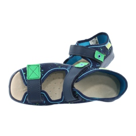 Scarpe per bambini Befado 869Y142 blu navy multicolore verde 5