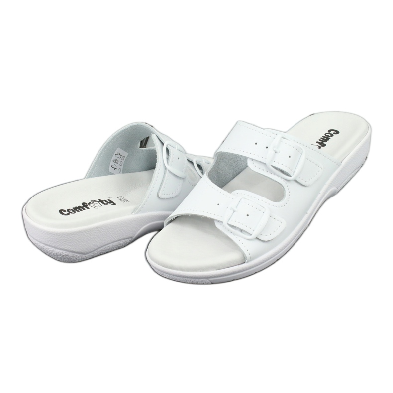 Pantofole profilattiche bianche Comfooty Carolina bianca 3