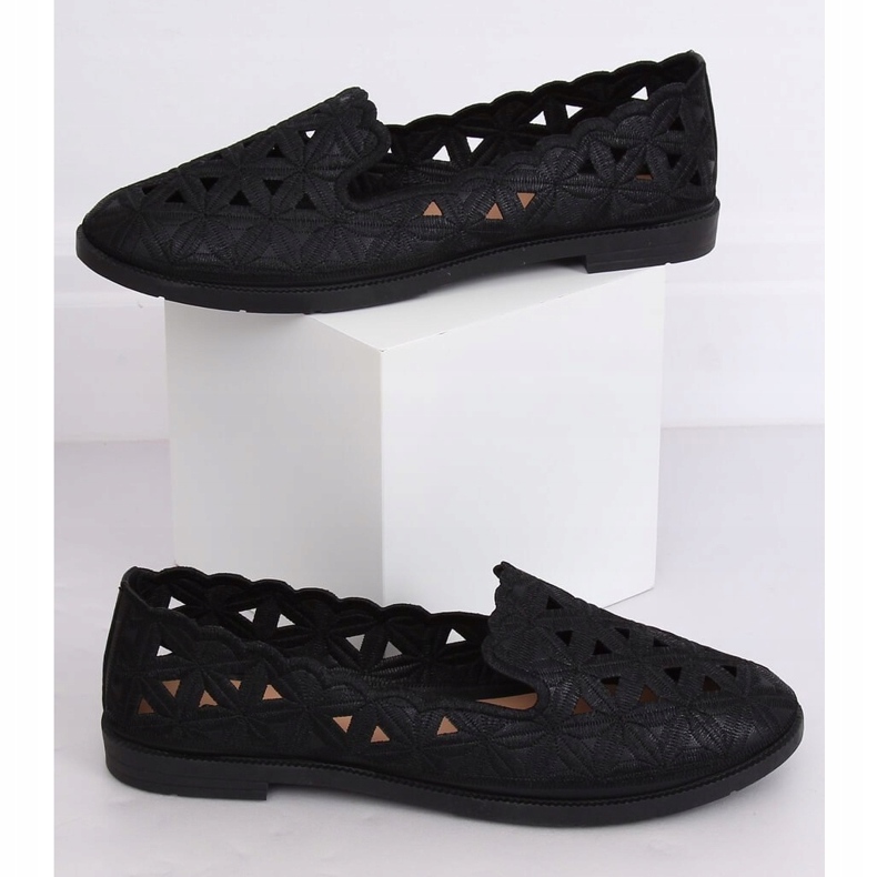 Ballerine traforate nere JX79P Black nero 1