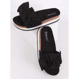 Pantofole nere da donna nere SS116P Black nero 1