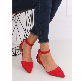 Ballerine con chiusura rosse CL73P Rosse rosso 1