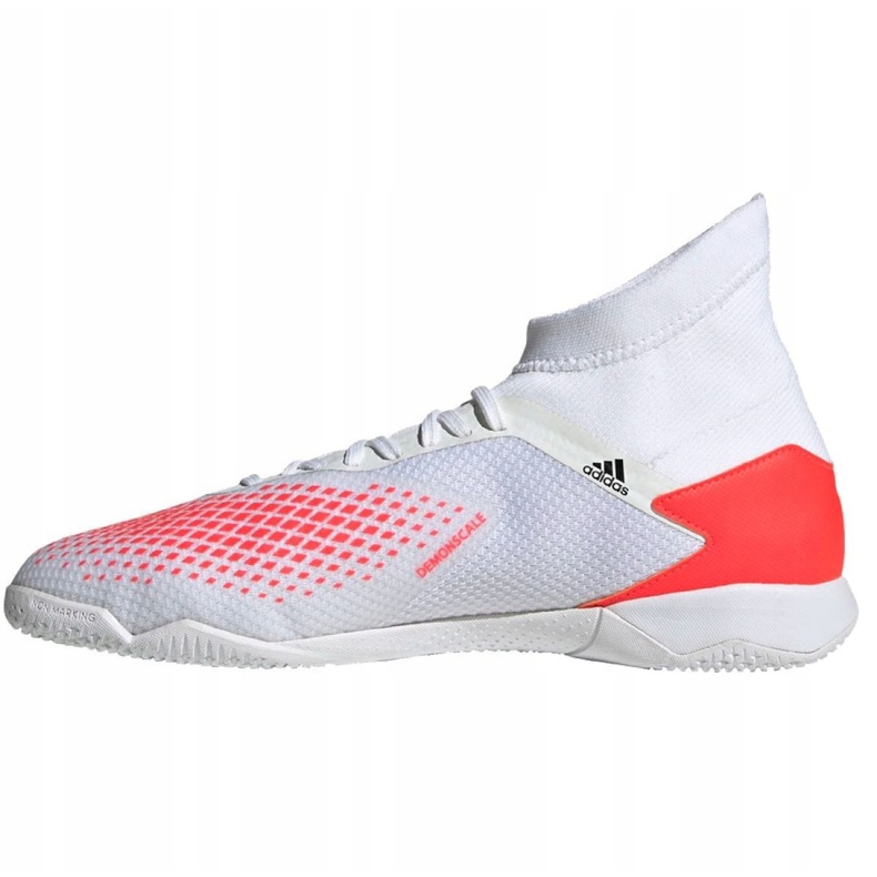 Scarpe indoor adidas Predator 20.3 In M EG0916 rosso bianca 2