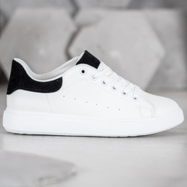 SHELOVET Scarpe sportive casual bianco nero 2