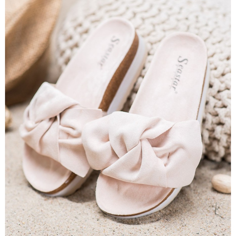 Seastar Pantofole casual in pelle scamosciata marrone 1