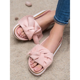 Seastar Pantofole casual in pelle scamosciata rosa 1
