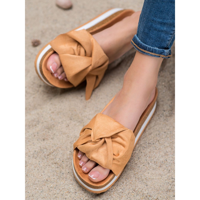 Seastar Pantofole casual in pelle scamosciata marrone 2