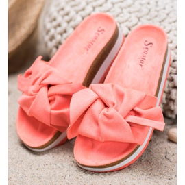 Seastar Pantofole casual in pelle scamosciata multicolore arancia 1