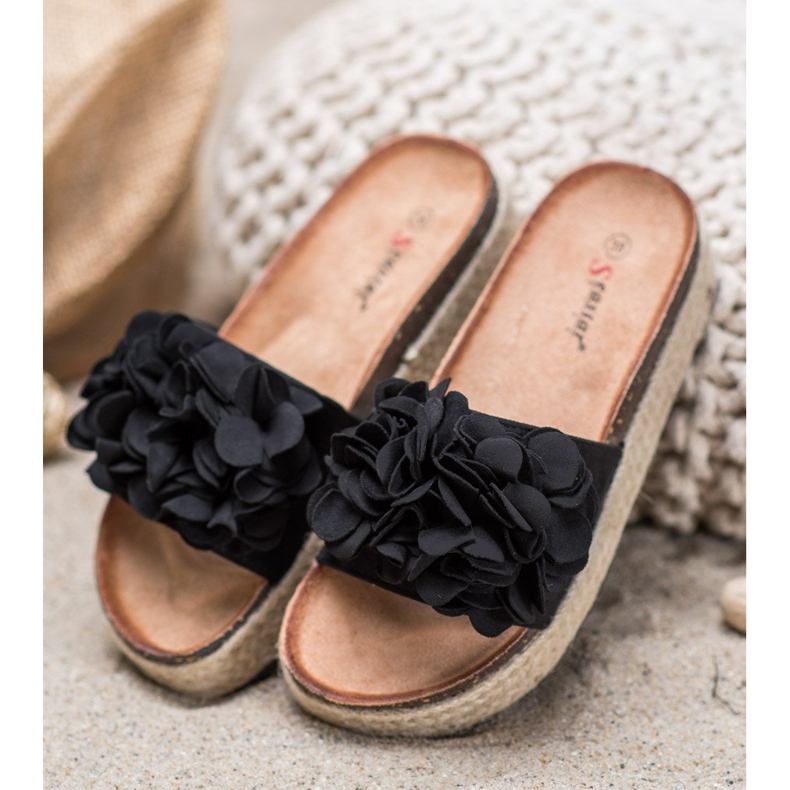 Seastar Pantofole nere alla moda nero 2