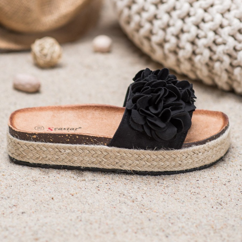 Seastar Pantofole nere alla moda nero 1