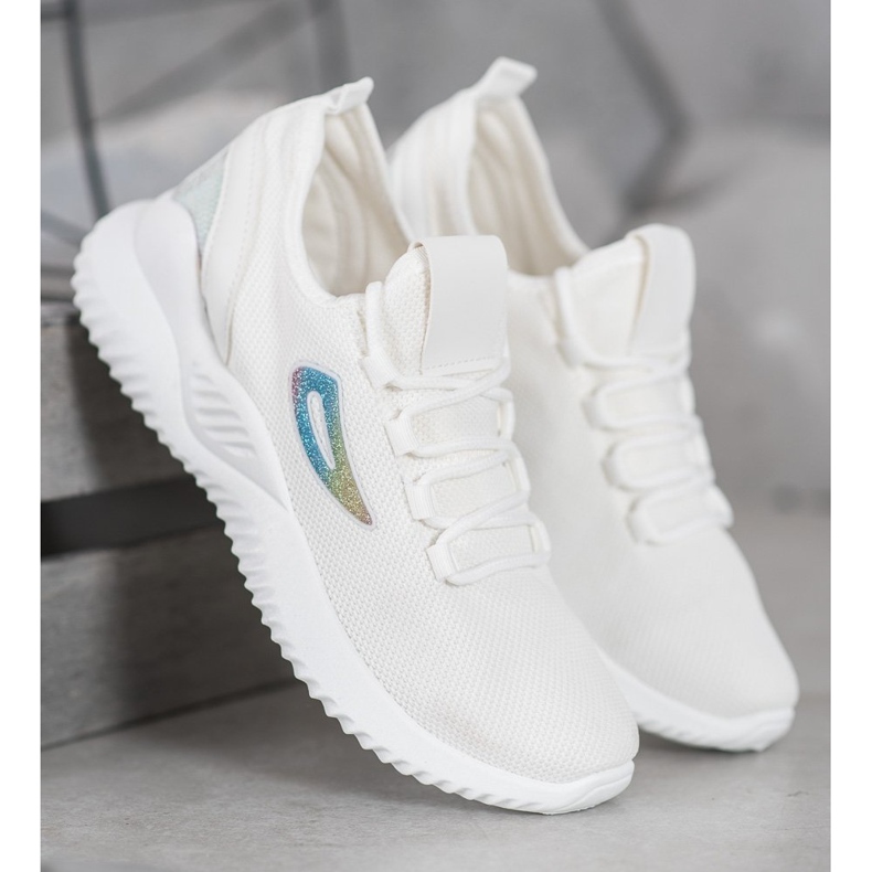 MCKEYLOR Sneakers Con Paillettes bianca 2