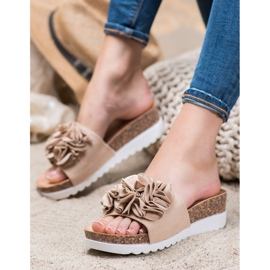 Seastar Sandali con zeppa in pelle scamosciata marrone 2
