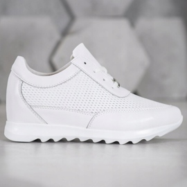VINCEZA Sneakers in Pelle bianco 1