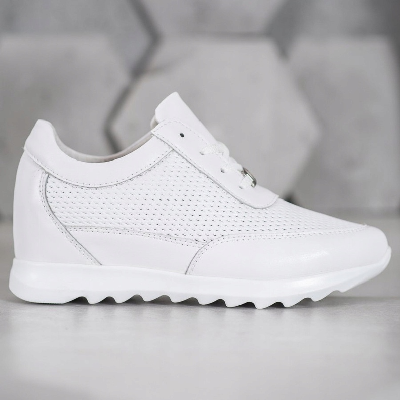 VINCEZA Sneakers in Pelle bianco 1