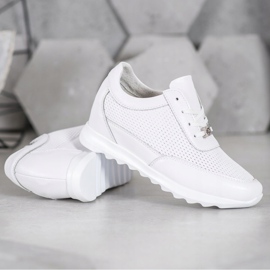 VINCEZA Sneakers in Pelle bianco 2